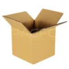 Stack 5 ply 9 x 9 x 9 Inches corrugated boxes - Stack of boxes in warehouse
